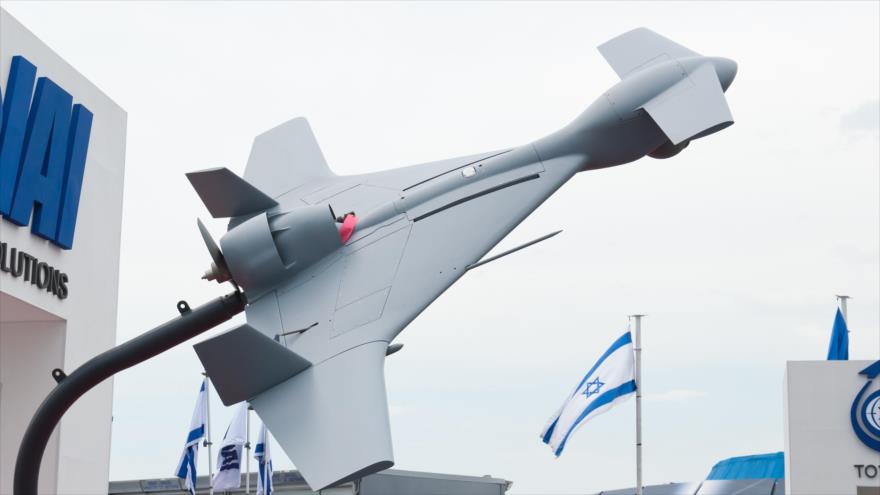 Un dron suicida israelí modelo Harop.

