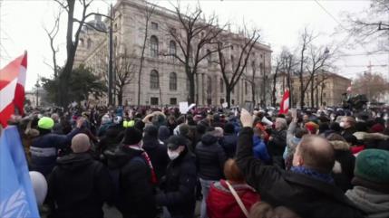 Protestas en Europa por medidas contra el avance del coronavirus