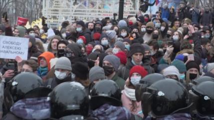 Kremlin condena actos provocativos e ilegales en apoyo a Navalni