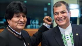 Morales y Correa: Recuperamos la Unasur en elecciones en Ecuador