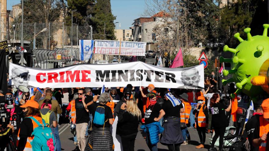Netanyahu comparece ante tribunal en medio de protestas