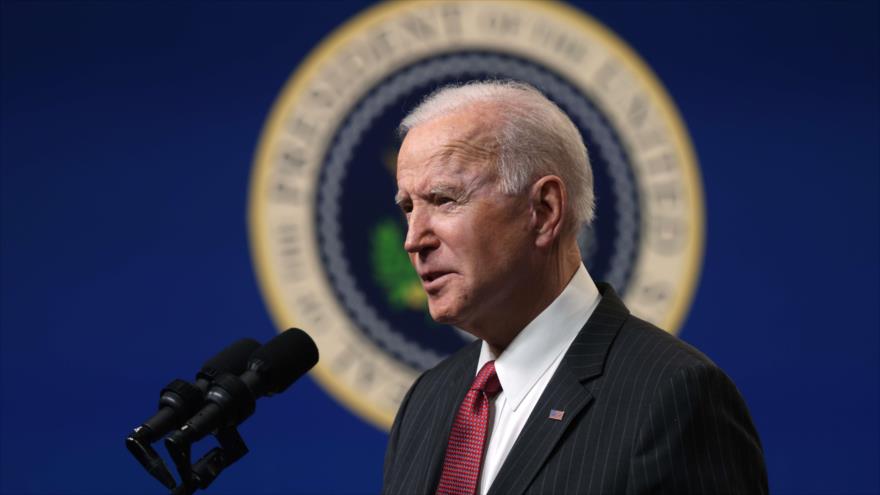 El presidente de EEUU, Joe Biden, ofrece un discurso en Washington, 10 de febrero 2021, (Foto:AFP)