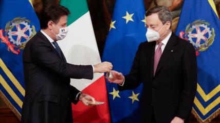 Mario Draghi jura su cargo como nuevo premier de Italia