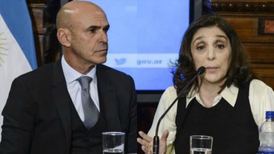 Los exdirectores de la Agencia Federal de Inteligencia (AFI) de Argentina Gustavo Arribas y Silvia Majdalani.