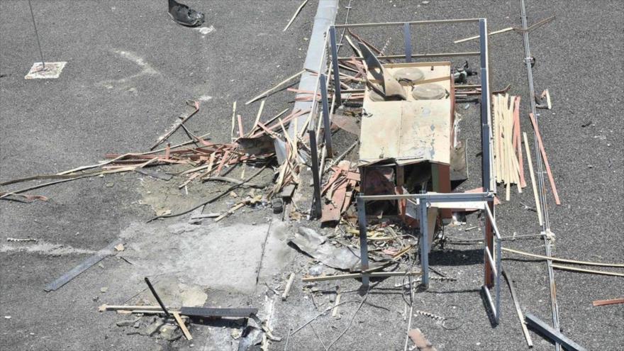 Daños en el Aeropuerto Internacional de Abha, suroeste de Arabia Saudí, tras un ataque de represalia de Yemen, 13 de junio de 2019. (Foto: AFP)