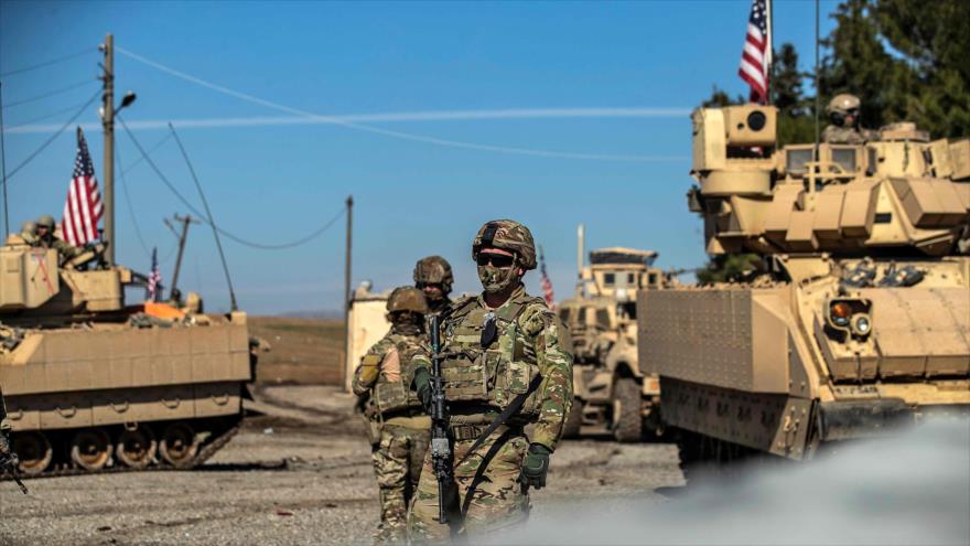 Fuerzas de EE.UU. en la provincia de Al-Hasaka, Siria, 2 de febrero de 2021. (Foto: AFP)
