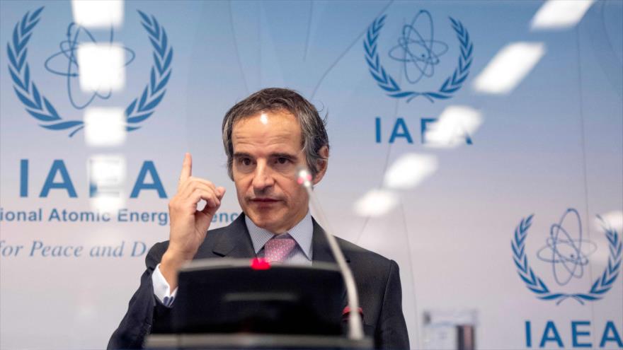  El director general de la AIEA, Rafael Grossi, ofrece una rueda de prensa en Viena, la capital austriaca, 1 de marzo de 2021. (Foto: AFP)