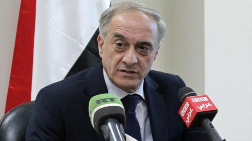 El viceministro de Expatriados y Asuntos Exteriores de Siria, Ayman Sousan.