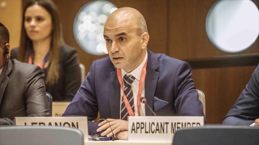 El representante de El Líbano ante la Oficina de las Naciones Unidas en Ginebra (Suiza), Salim Baddoura.