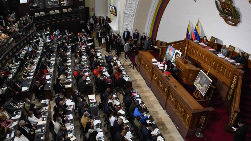 Una sesión de la Asamblea Nacional de Venezuela, Caracas, 7 de enero de 2021. (Foto: AFP)