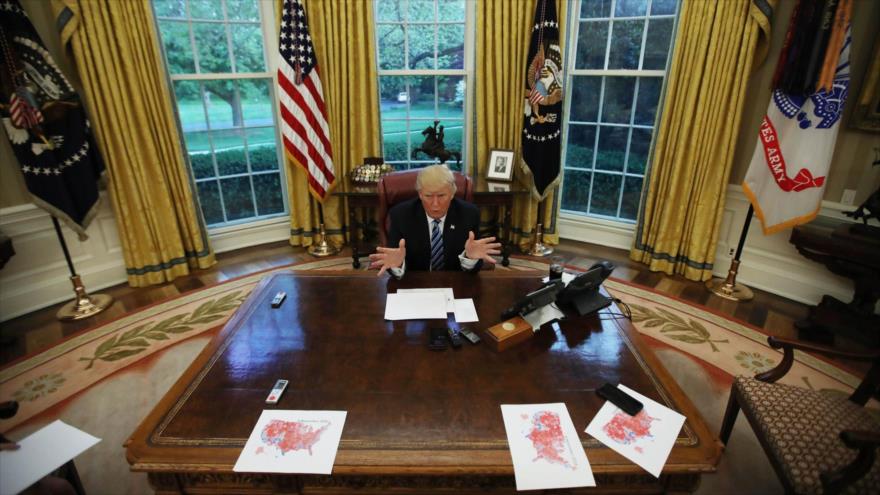 El ahora expresidente de EE.UU. Donald Trump en la Casa Blanca en Washington D.C. (Foto: Reuters)