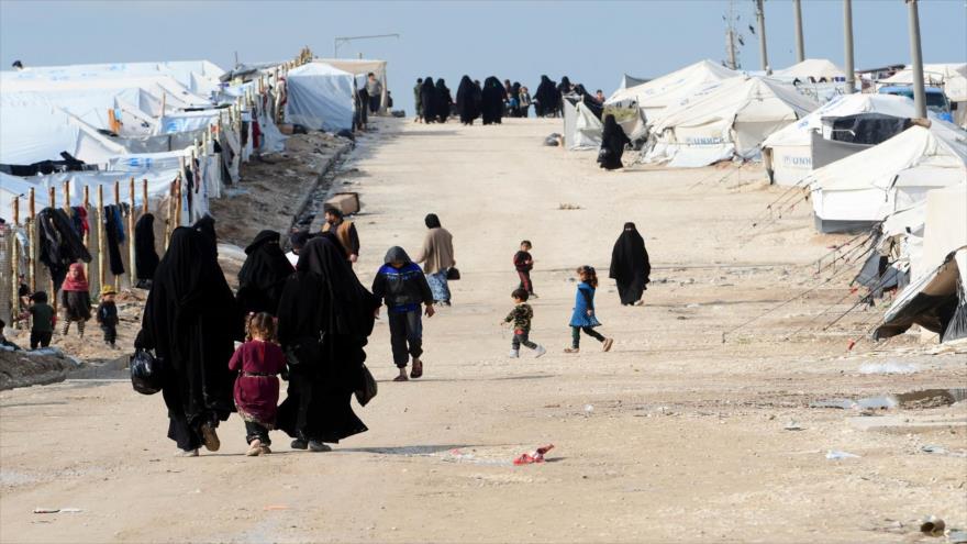 Campamento sirio de Al-Hol, en la provincia nororiental de Al-Hasaka.