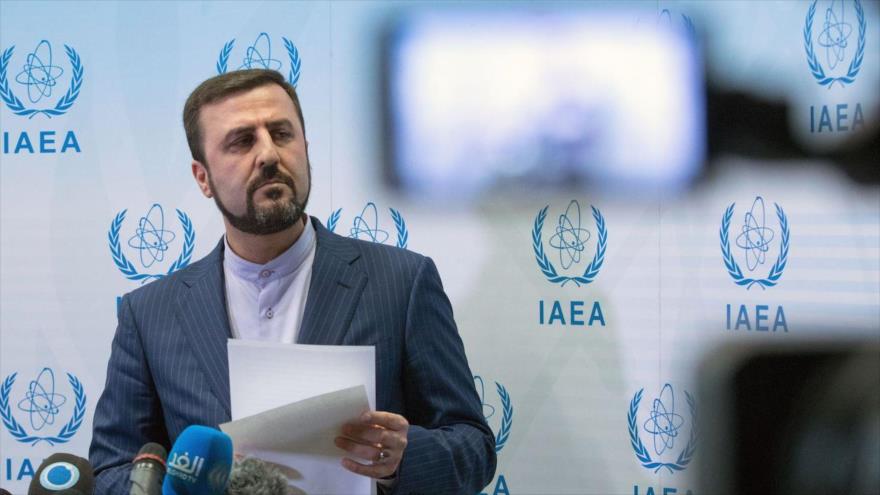 El embajador iraní ante las organizaciones internacionales radicadas en Viena, Kazem Qarib Abadi, 10 de julio de 2019. 