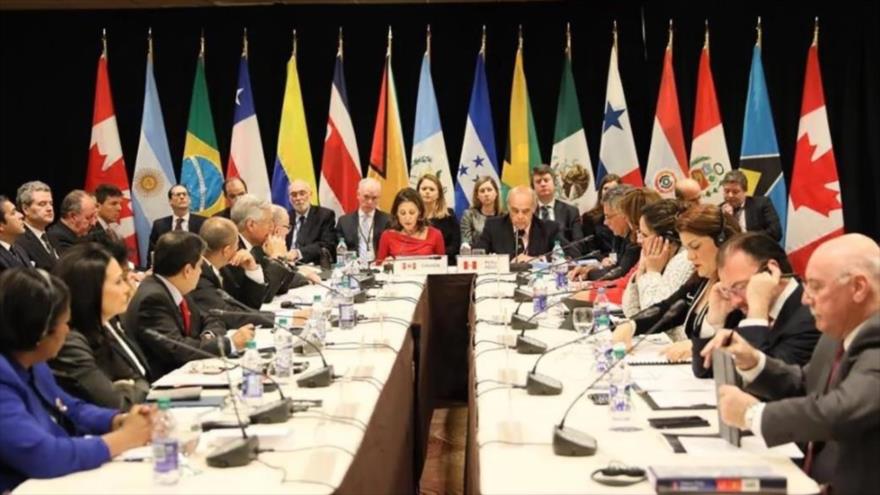 Una reunión de los miembros del Grupo de Lima.