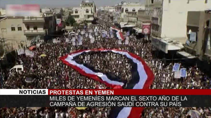 Protestas en Yemen. Represalia yemení. Caso de Khashoggi- Noticias Exprés: 19:30 – 26/3/2021