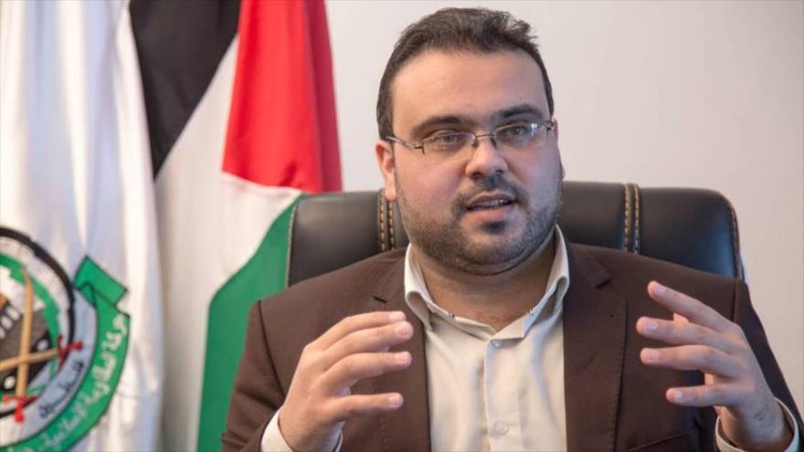 Hazem Qasem, el portavoz del Movimiento de Resistencia Islámica de Palestina (HAMAS).