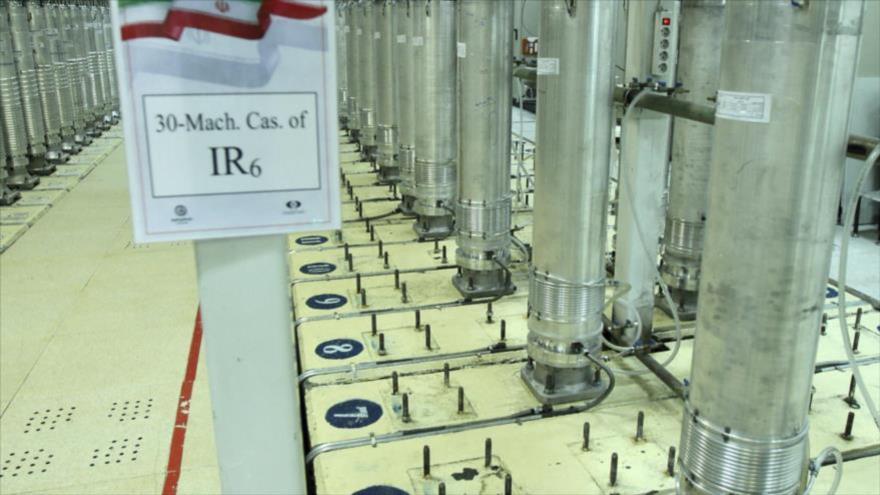 Una cascada de centrifugadoras avanzadas IR6 instalada en planta nuclear de Natanz, Irán, 5 de noviembre de 2019. (Foto: AP)