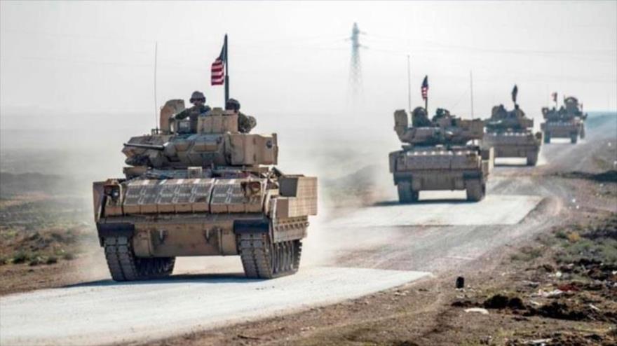 Tanques de EE.UU. en la provincia de Al-Hasaka, Siria, 18 de noviembre de 2020. (Foto: AFP)