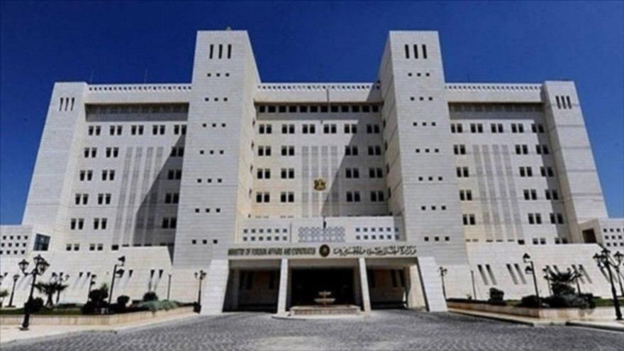 Sede del Ministerio de Asuntos Exteriores de Siria en Damasco, la capital.

