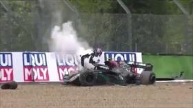 Vídeo: un fuerte choque en la carrera de Fórmula 1