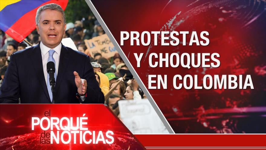 El Porqué de las Noticias: No a la injerencia. Tensión EEUU-Rusia. Protestas en Colombia