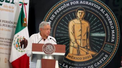 AMLO ofrece disculpas al pueblo maya por cinco siglos de abusos