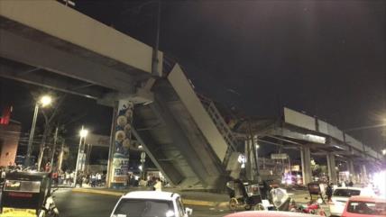 Vídeo: Desplome de un puente del metro deja 20 muertos en México