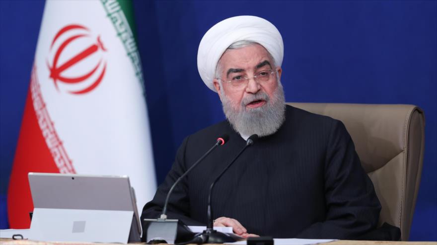 El presidente de Irán, Hasan Rohani, durante una reunión celebrada con su Gabinete en Teherán, 5 de mayo de 2021. (Foto: President.ir)