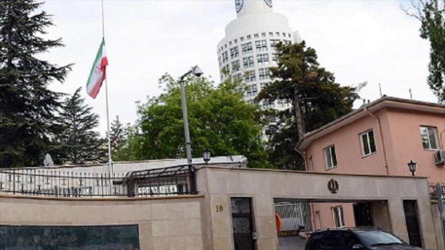 La embajada de Irán en Ankara, capital de Turquía.