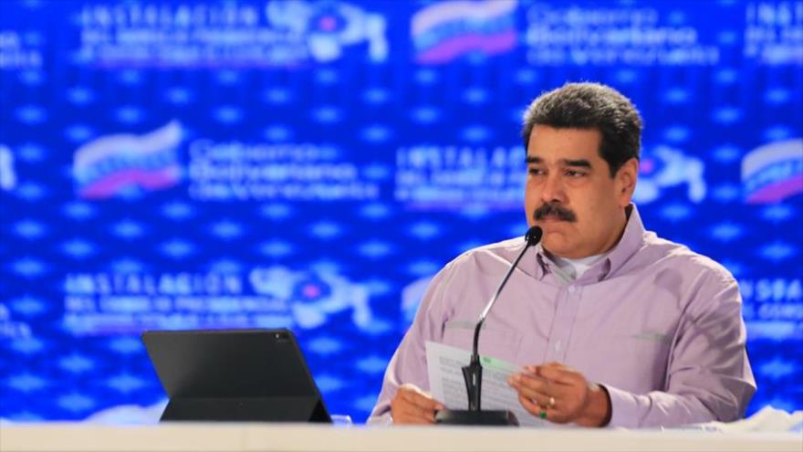 El presidente de Venezuela, Nicolás Maduro, en un acto en Caracas, 8 de mayo de 2021. (Foto: @PresidencialVen)
