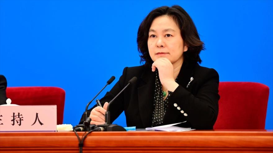La portavoz del Ministerio de Asuntos Exteriores de China, Hua Chunying.