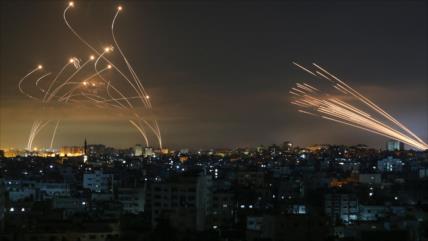 Resistencia palestina atacó Tel Aviv con 150 misiles en 3 minutos