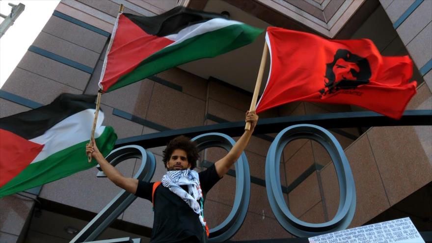 Movimientos sociales se suman a la causa palestina en EEUU