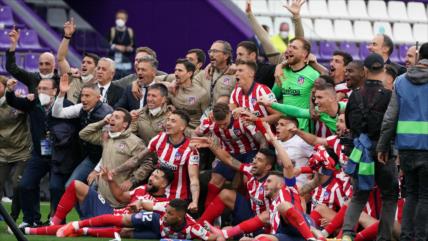 Rojiblancos se coronan campeón de la Liga española tras siete años