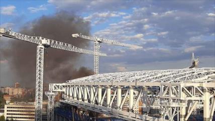 Sofocan un incendio en el estadio Santiago Bernabéu de Madrid