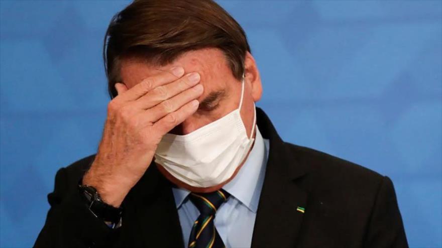 El presidente de Brasil, Jair Bolsonaro durante un acto en Brasilia, capital. (Foto: Reuters)