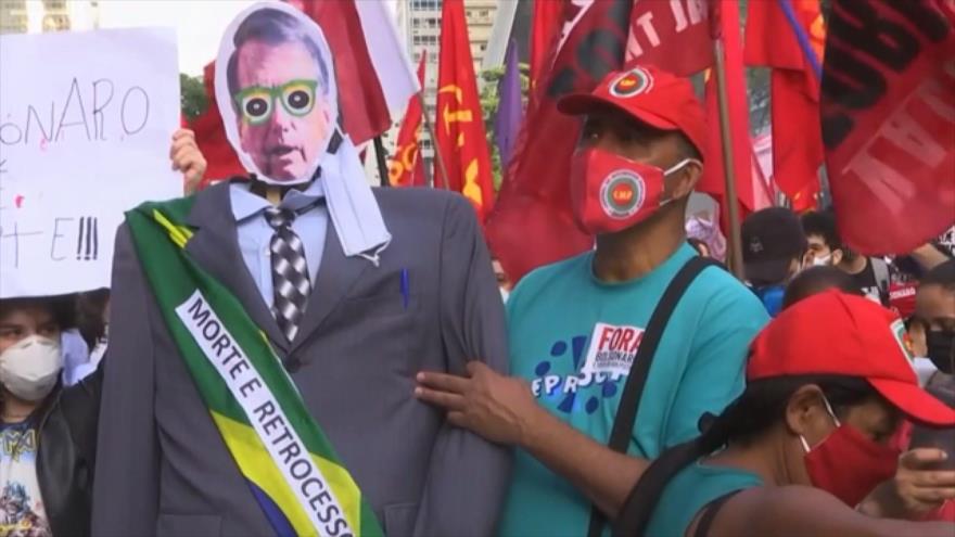 Brasileños exigen destitución de Bolsonaro por mala gestión | HISPANTV