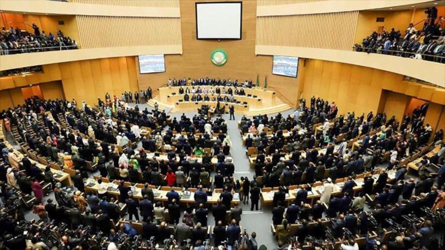 La apertura del 33º período ordinario de sesiones de la Asamblea de Jefes de Estado y de Gobierno de la UE en Adís Abeba, 30 de mayo de 2021. (Foto: Reuters)