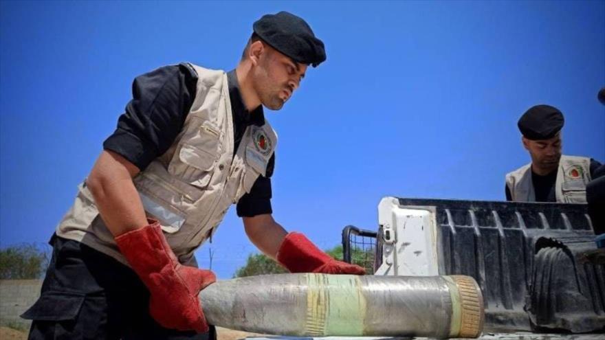 En imágenes: Palestina neutraliza 1200 bombas israelíes en Gaza