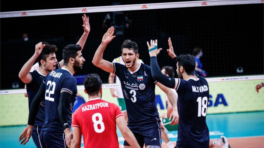 Irán cosecha cuarta victoria en Liga de Naciones de Voleibol 2021 | HISPANTV