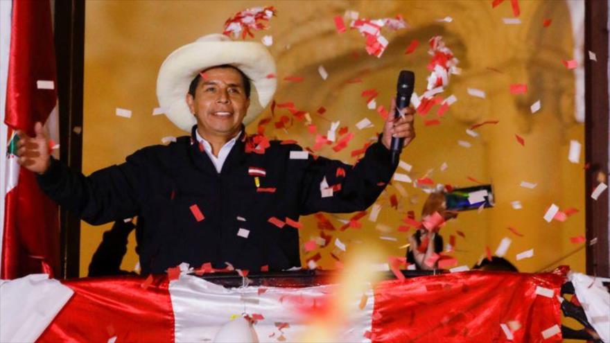 El candidato presidencial de Perú, Pedro Castillo.