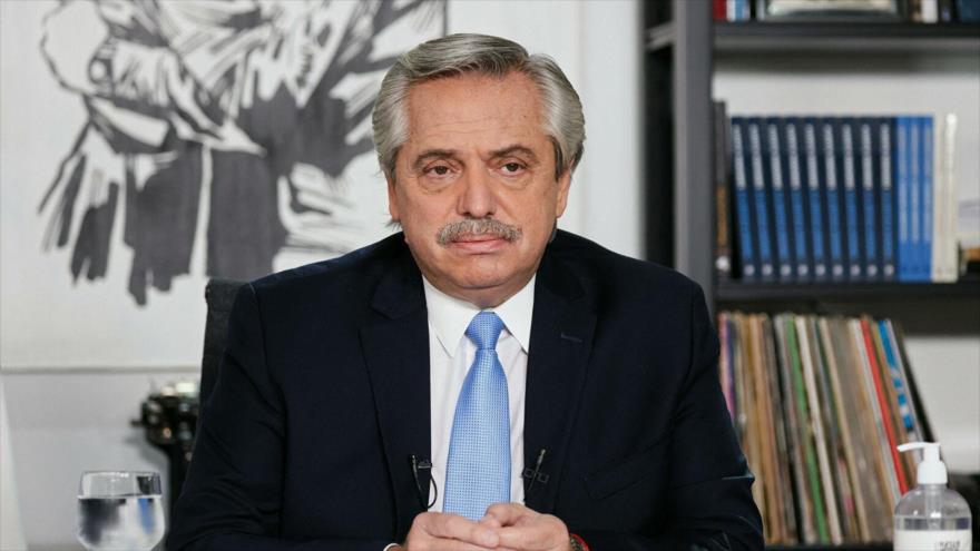 El presidente argentino, Alberto Fernandez.