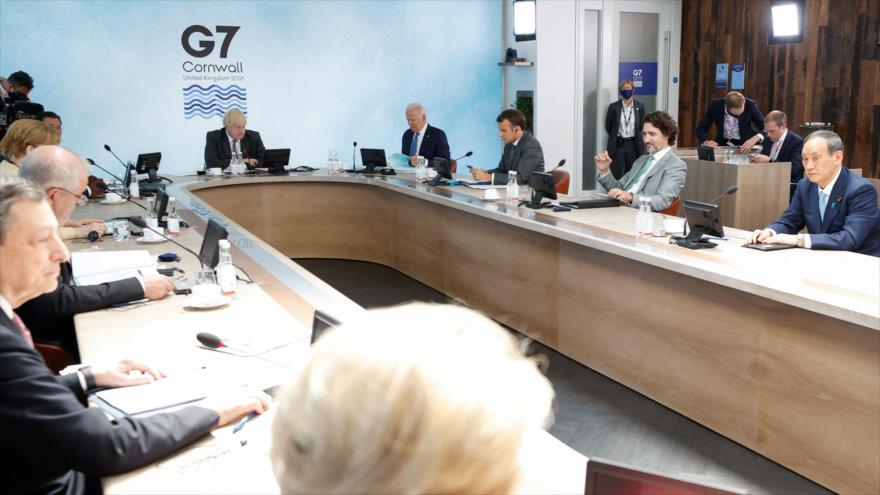 La cumbre del G7 en Bahía de Carbis, el Reino Unido, 13 de junio de 2021. (Foto: AFP)