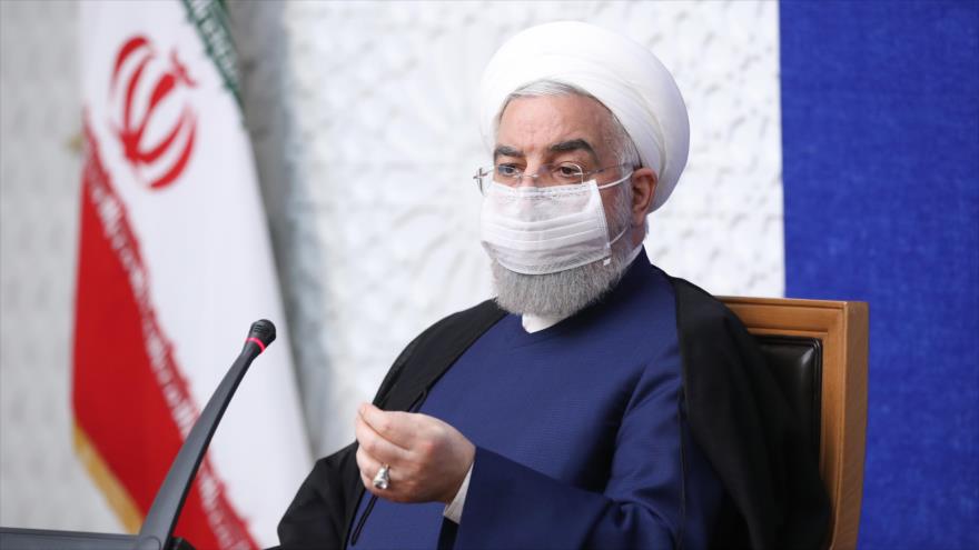 El presidente de Irán, Hasan Rohani, habla durante una reunión en Teherán, 15 de junio de 2021. (Foto: president.ir)