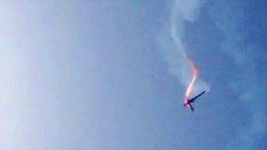 Vean restos de dron de EEUU derribado por fuerzas yemeníes en Marib