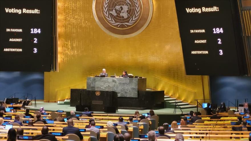 La ONU condena por 29.ª vez el bloqueo de EEUU contra Cuba