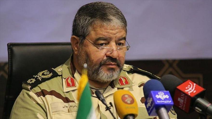 El jefe de la Organización de Defensa Pasiva de Irán, el general de brigada Qolamreza Yalali.