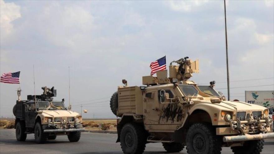 Convoy de vehículos militares de EE.UU. cerca de la ciudad kurda iraquí de Bardarash, en la gobernación de Dohuk, 21 de octubre de 2019. (Foto: AFP)

