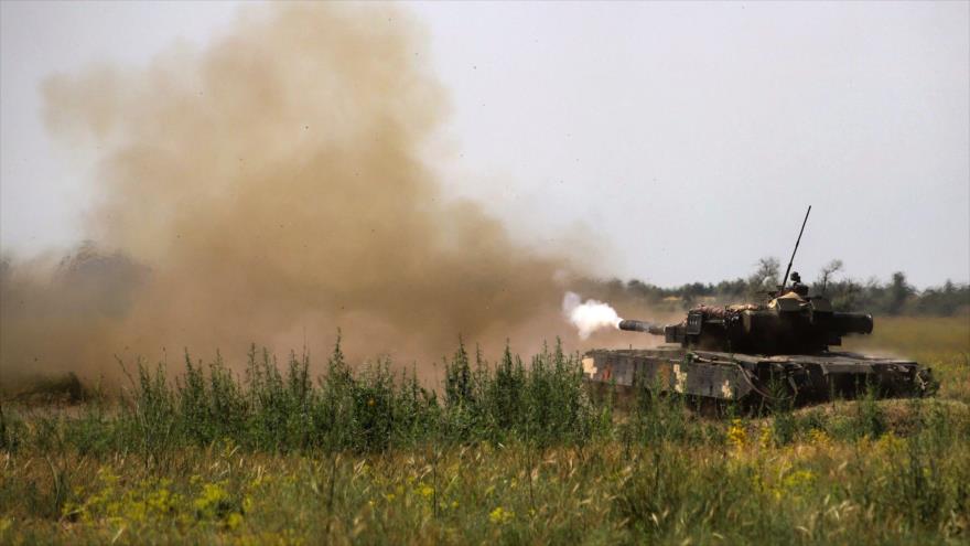 Ucrania y EE.UU. realizan simulacros Sea Breeze , en Kherson, 2 de julio de 2021. (Foto: AFP)