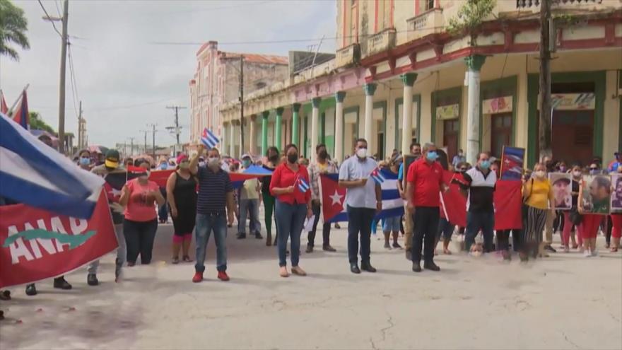 Cubanos rechazan la desestabilización y culpan a EEUU de protestas | HISPANTV